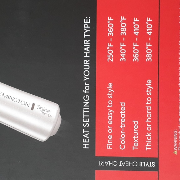 Brand New REMINGTON SHINE THERAPY TAPERED WAND- 1-1/2" - Picture 3 of 4